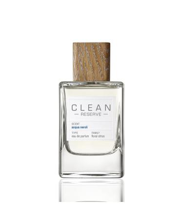 CLEAN RESERVE Acqua Neroli Eau de Parfum | Eco-Conscious & Sustainable Spray Fragrance | Vegan Phthalate-Free & Paraben-Free 1.7 Fl Oz (Pack of 1)