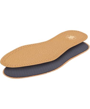Buy Genuine Leather Activated Carbon Insoles for Men & Women - Comfort & Support - Size 39/40 - Brown 30514 - Buy Online on GoSupps.com