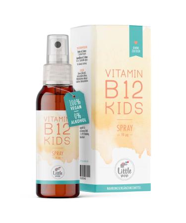 Little WoW - Daily Vegan Vitamin B12 Spray |Especially for children I for 195 days |Multivitamin |Vitamins |10 g daily requirement per spray - Buy Online on GoSupps.com