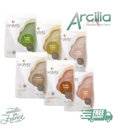 (ARCILIA) - Argile Jaune en poudre ultra-ventil e - 2 Sachets 200g - masques soins cure beaut  - Buy Online on GoSupps.com
