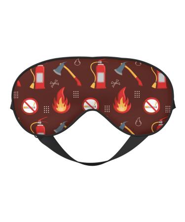 Fire Extinguisher Sleep Mask Double-Sided Eye Mask Soft Adjustable Sleeping Eye Covers for Sleeping Perfect Shading Reduce Eye Edema