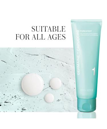 Germaine de Capuccini Purexpert Extra-Comfort Cleansing Gel 4.2 Oz | Gentle Cleanser for Normal & Combination Skin | Minimizes Pores & Imperfections - International Shipping Available - Buy Online on GoSupps.com