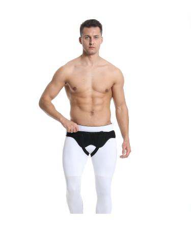 Hernia Support Belt for Men and Women - Belltop Inguinal Hernia Truss with Adjustable Compression Pads - Size S (24-29in) - Buy Online on GoSupps.com