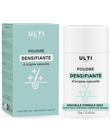 Ulti Paris Hair Densifying Powder - 12g - Natural Hair Fiber (Dark Brown) I Men's Hair Powder I Men's Hair Contour & Women's Hair Densifying Powder