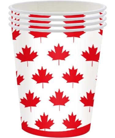 Red Maple Leaf Chinese Restaurant Paper Plate Family Theme Party Set Paper Cup Paper Tissue Paper Plate Knife Fork and Spoon Supplies 9 inch disc 24 - Buy Online on GoSupps.com