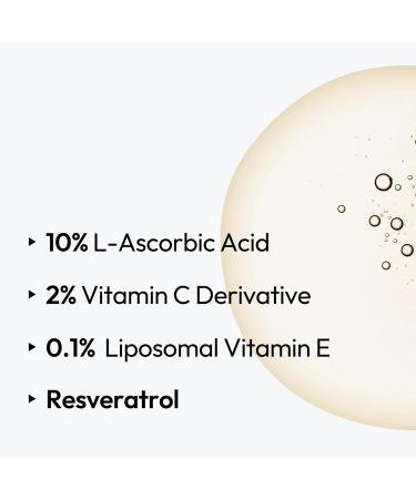 LAYERLAB 10% Vitamin C Radiance Serum with Resveratrol & Vitamin E | Potent Antioxidant Formula for a Visibly Brighter, Even-Looking Complexion | Hydrating K-Beauty Skincare (0.94 fl oz) - Buy Online on GoSupps.com