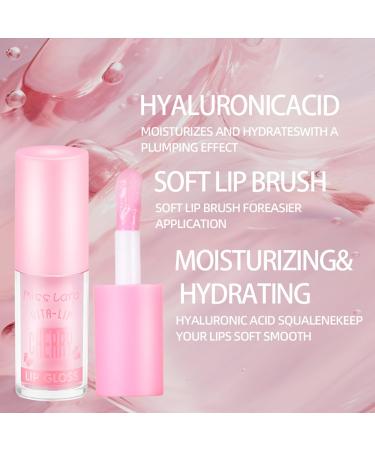 6 Pack Moisturizing Lip Oil for Girls - Soothing Clear Hydrating Lip Balm for Dry Lips - Non-Sticky Glossy Texture - Buy Online on GoSupps.com
