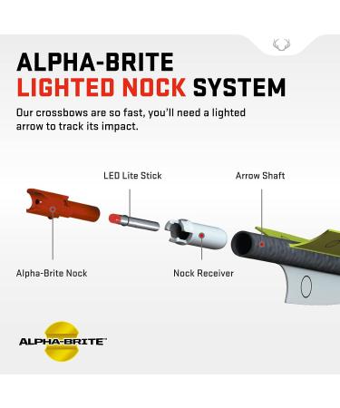 TenPoint Alpha-Brite Lighted Crossbow Nock Red - Pack of 3 | Compatible with TenPoint, Wicked Ridge & Horton Innovations Crossbows - Buy Online on GoSupps.com
