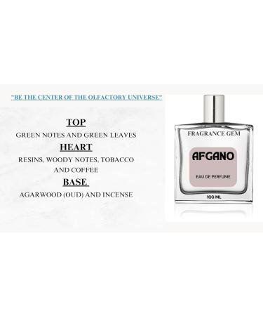 Fragrance Gem Afgano Perfume Spray | Eau De Parfume Experienced Fragheads Strong & Long Lasting Fragrance Amber Smoky Oud Wood Musculine Fragrance 3.4 OZ - Buy Online on GoSupps.com