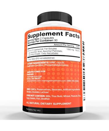 Nutrivein Premium Berberine, Apple Cider Vinegar, & Liposomal Vitamin C Supplement Bundle: High-Absorption Vitamin C Capsules, ACV Capsules, & Berberine Supplement for Wellness & Immunity - Buy Online on GoSupps.com