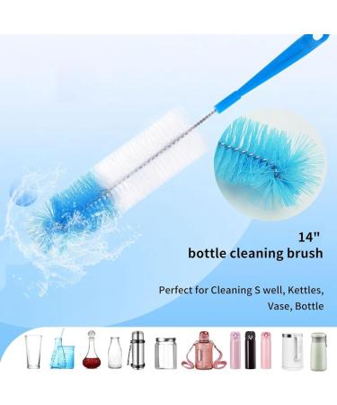 qazaa 10 Pack Bottle Cleaning Brush Set Long Handle Stainless Steel Bottle Cleaner Brush Deep Cleaning Handle Brush Set - Buy Online on GoSupps.com