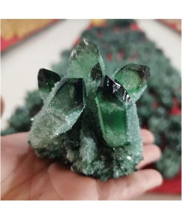 Natural Crystal Rough Crystal Cluster 1pcs Natural Green Ghost Phantom Quartz Crystal Cluster Specimen Home Decoration (Size : 200-300g) - Buy Online on GoSupps.com
