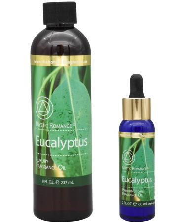 The Home of Fragrances - Set of 2 Bottles of Fragrance Oils - 2oz & 8oz (Eucalyptus)