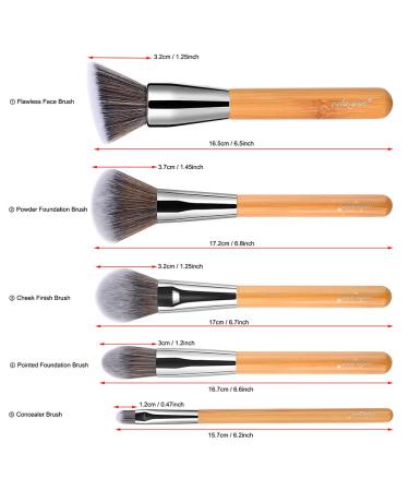 Vela.Yue 18-Piece Makeup Brush Set | Soft Synthetic Foundation Concealers & Eye Brushes for Flawless Application - International Shipping Available - Buy Online on GoSupps.com