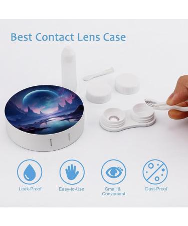 Purple Moon Contact Lens Travel Kit | Portable Cute Contact Box with Mirror for Daily Use - Shop Internationally - Buy Online on GoSupps.com