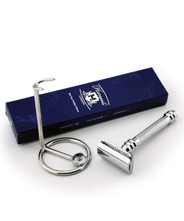 Classic Safety Grass Knife with Cowhide Protective Cover | Premium Stainless Steel | Ideal Gift for Care & Shaving - Buy Online on GoSupps.com