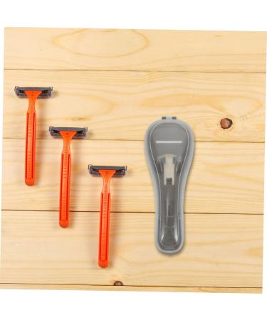 Frcolor Box Razor Storage Case for Men & Women - Portable Shaving Bag 16.5x6x3.5cm Gray | International Shipping - Buy Online on GoSupps.com