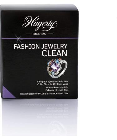 Hagerty Fashion Clean Jewelry Immersion Bath for Costume Jewellery 170ml Suitable for Silver Zirconium Crystal and Glass I Effective Cleaner with Immediate Effect I Basket - Buy Online on GoSupps.com