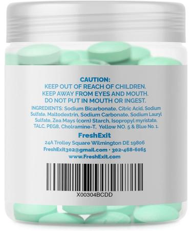 FreshExit Toilet Tablets - Easy Clean & Fresh Citrus Scent - 60ct - Eco-Friendly Alternative to Toilet Spray - Buy Online on GoSupps.com