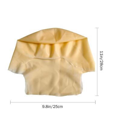 4-Piece Beige Latex Bald Cap Set for Men and Women - Clothing Accessory for Makeup and Costumes - Buy Online on GoSupps.com