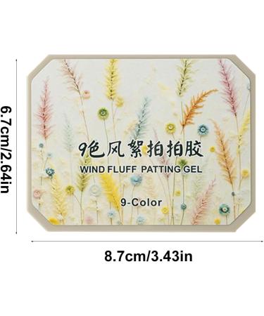 9 couleurs set de peinture l' ponge multicolore arc-en-ciel soins de beaut solides kit de manucure peinture l'huile solide utilisation la maison maquillage longue dur e - Buy Online on GoSupps.com
