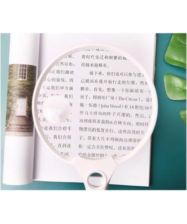 Magnifiers Large Mirror 20 Times with Light 135MM Handheld Optical HD 2/4 Times Children's Elderly Reading Identification Reading Aids - Buy Online on GoSupps.com
