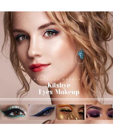 Kilshye Glitter Eyeliner Pen - Shimmer Liquid High Pigment Eye Liner in B-Blue 4 | Longlasting Makeup for Women and Girls - Buy Online on GoSupps.com