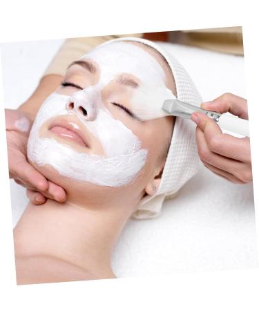 Set of 6 Makeup Fan Makeup Brush Make Up Box DIY Clay Tools Skin Care Tools Mixing Applicator Sheet Brush Wood White - Buy Online on GoSupps.com