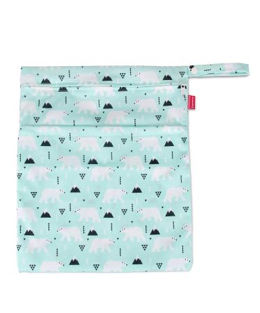 Damero 3-Piece Reusable Diaper Bag Wet Bags - Perfect for Baby Diapers Dirty Clothes & Accessories (Bear Design) | Eco-Friendly & Travel Ready - Buy Online on GoSupps.com