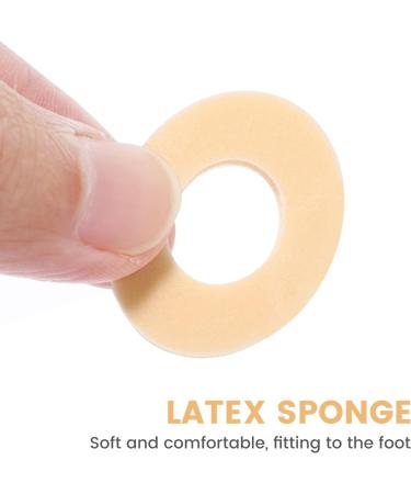 Beavorty 45Pcs Callus Cushions Self Adhesive Callus Cushions Round Foam Padding Oval Shaped Cushion Corn Pads Toe and Foot Protectors for Men Women size 2 - Buy Online on GoSupps.com