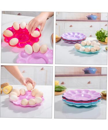 Yardenfun 4pcs Color Carrier Kitchen Cooker Easter Dish Fridge Keeping Fish Party Round Reusable Holder - Buy Online on GoSupps.com