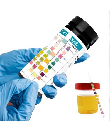 Keto strips urine test 100 URS 9 ketone and pH-urine test strips-portable urine analysis test strips keto test strips for ketogenic pH and carbohydrate diets