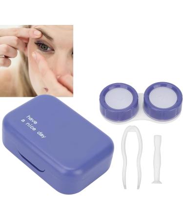 Contact Lens Storage Container with Mirror - Harmless Dark Purple Case for Safe Lens Storage - Buy Online on GoSupps.com