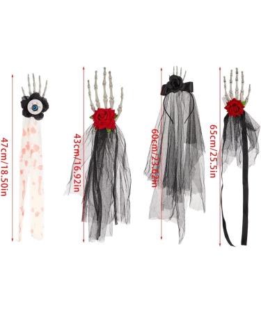 AJTUTUS Creative Halloween Skull Flower Headbands Functional Hair Accessoy with Skull Flower Designs Unique Halloween Headdress - Buy Online on GoSupps.com