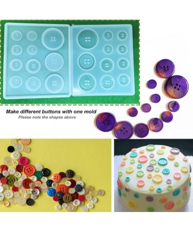 3PCS Button Resin Silicone Molds - TuNan Round Button Shape Moulds for Epoxy Resin Casting Clay DIY Crafts - 5 Sizes - Buy Online on GoSupps.com