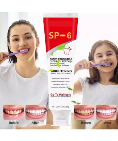 Dentifrice Blanchissant 2pcs Sp6 Dentifrice SP-6 Dentifrice Probiotique Blanchissant SP6 Dentifrice Probiotique Nettoyage en Profondeur Haleine Fra che Soin Complet des Dents et Gencives - Buy Online on GoSupps.com