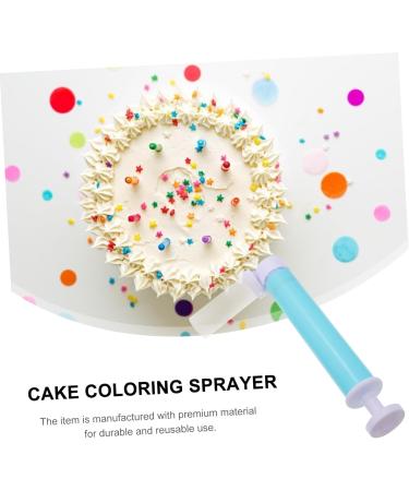 OUNONA 1 Set Cake Duster Cake Decoration Manual Cake Airbrush Baking Cake Spray Tube Cake Decorating Accessories Cake Decorating Tool Cake Baking Tools DIY Makeup Tools Chic Plastic Pp Blue 25X11.6X3.8CM - Buy Online on GoSupps.com