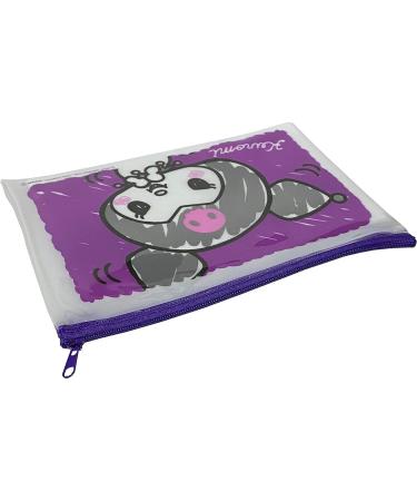 Sanrio Kuromi Cosmetic Flat Vinyl Zipper Case Bag - 19x14 cm - Cute Accessories for Every Occasion - Buy Online on GoSupps.com