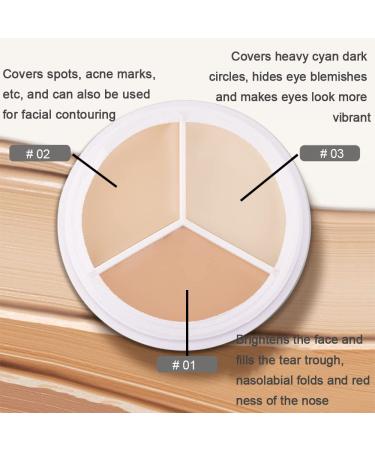 KMF2005 Professional Correcting Concealer Palette - 5.2*3 Colors - 2Pcs - Buy Online on GoSupps.com