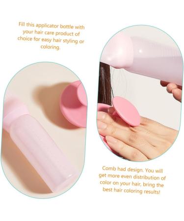 Ipetboom 2 Sets Hair Dye Bottle Hair Color Brush Oil Hair Dye Brush Hair Color Applicator Bottle Hair Coloring Applicator Hair Rinse Scalp Applicator Bottle Root Modeling Comb Plastic Pink - Buy Online on GoSupps.com