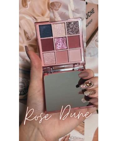 FARMASI Rose Dune Eyeshadow Palette with 9 Highly Pigmented Shades Versatile Eyeshadow Palette for Mesmerizing Soft to Intense with Pink and Mauve Tones 0.28 oz - Buy Online on GoSupps.com