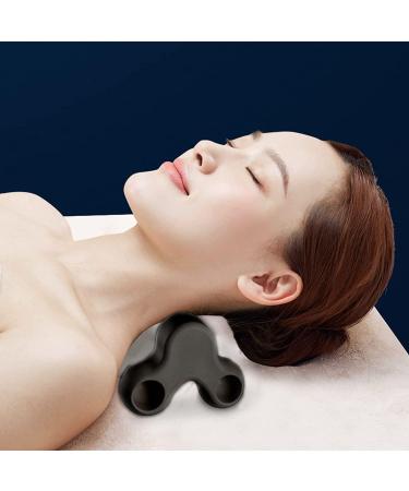 Neck Protection Cervical Tensile Device - Neck & Shoulder Relaxer Support Pillow for Pain Relief | Home Use Neck Tractor for Spine Curvature - Black - Buy Online on GoSupps.com