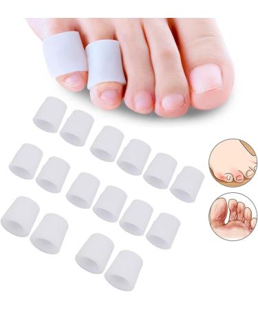 8 Pairs Silicone Toe Cuffs & Caps for Men & Women | Relief for Bubbles Hammer Toe & Ingrown Nails - Buy Online on GoSupps.com