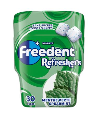 FREEDENT Refreshers Chewing Gum Mint Green Box of 30 Dragees 67 g