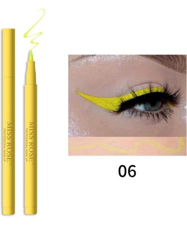 Waterproof Liquid Eyeliner Set - 6 Colors Long Lasting Waterline Eyeliner Set | Sweatproof Multi-Use Colored Eyeliner Pencil Waterproof Quick Dry Liner Easily to Create Any Look Frifer - Buy Online on GoSupps.com