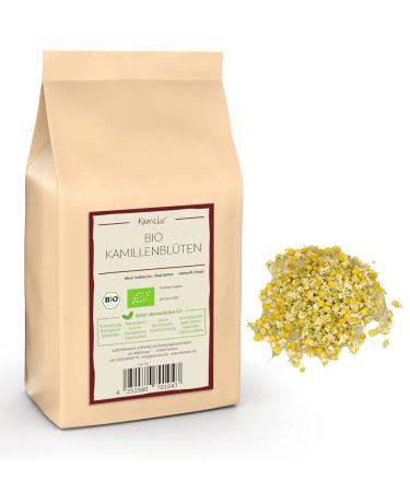 Kamelur 250 g organic whole chamomile flowers dried for organic chamomile tea - high quality organic chamomile tea without additives - ORGANIC chamomile flowers in biodegradable packaging