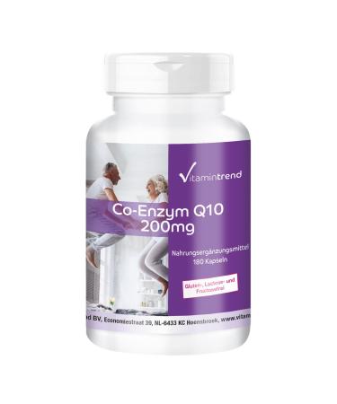 Co-Enzyme Q10 200mg - 180 capsules - ! FOR 6 MONTHS ! - vegan - ubiquinone | Vitamintrend