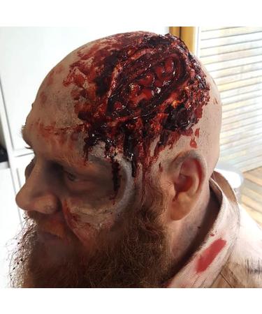 DE'LANCI Fake Blood Scab 2 Pcs - Realistic Halloween SFX Makeup for Zombie Vampire Cosplay - 60g - Buy Online on GoSupps.com