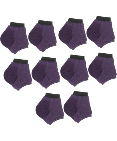 FRCOLOR 15 Pairs Moisturizing Socks Heel Sleeves for Cracked Heels Heel Protectors Ankle Foot Moisturising Socks Foot Spa Socks Foot Lotion Silicone Breathable Socks Summer Purple - Buy Online on GoSupps.com