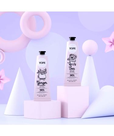 YOPE Crema Mani | Burro Di Karite | Oli di Argan Coconut and Olive | Nourishing | Soothing | Calming | Irritating | 98% Natural Ingredients | Vegan Formula | Tea & Mint | 100ml - Buy Online on GoSupps.com